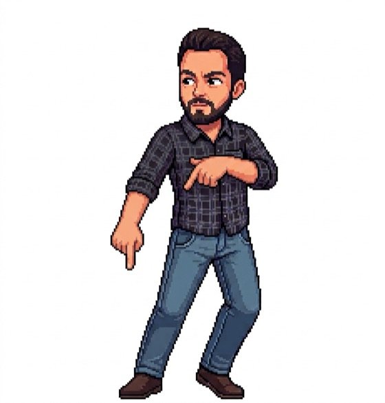 Pedram pointing down at the link